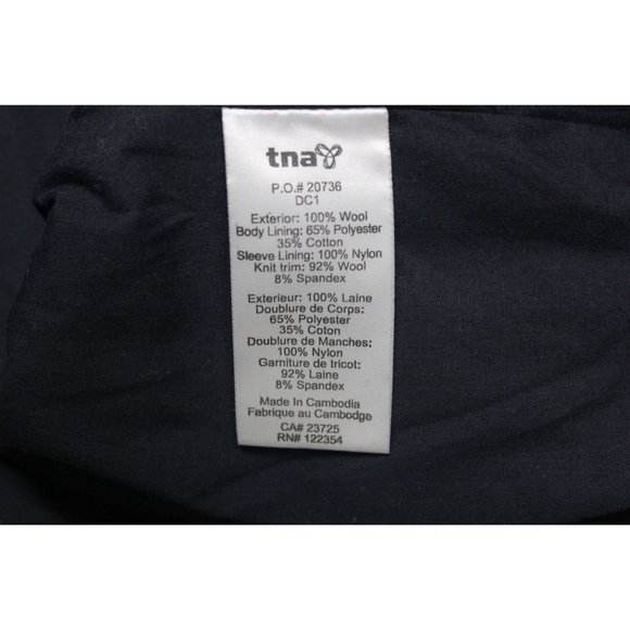 TNA Aritzia women's plaid wool hooded bomber jacket‎ XS - Picture 6 of 16